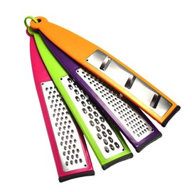 Set of 4 Kitchen Grater Set, Zester Grater Rasp Made of Stainless Steel, Parmesan Grater, Cheese Grater, Potato Slicer for Parmesan, Nutmeg, Lemons, Ginger, Garlic