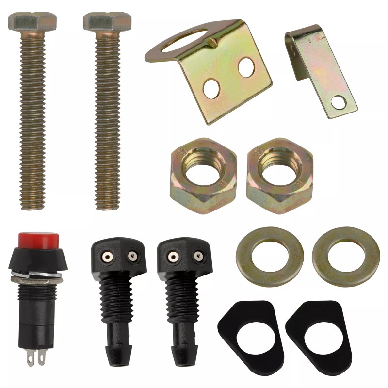 LIANGREN 12V Electric Windshield Wiper Motor Kit+Wiring For Polaris Ranger