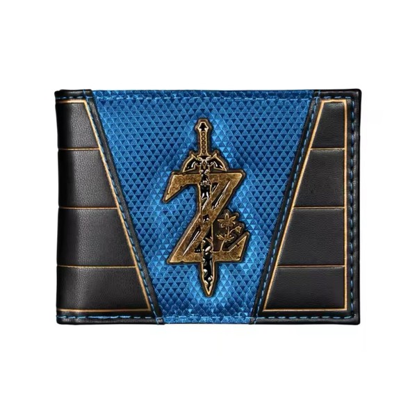 Cartera/Billetera de piel sintética Leyenda de Zelda, escudo metálico con