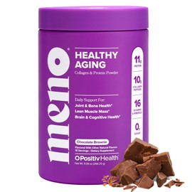 MENO Healthy Aging Collagen & Protein Powder – Formulated to Support Joint & Bone Health and Lean Muscle Mass – with Whey Protein and Types I & III Collagen – 15 Servings – Chocolate Brownie Flavor