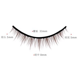 Natural Look False Eyelashes Nude Makeup Cross 5-7mm Fake Eye Lashes Brown Color 5 Pairs LASGOOS Lightweight Short Daily Wear Lash Salon Eye Makeup Wholesale