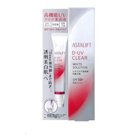 Astalift D-UV Clear White Solution (1.1 oz (30 g) SPF 50+ PA++++), UV Beauty Serum to Tone Up (Makeup Effect) and Makeup Base