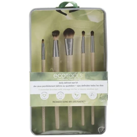 EcoTools Daily Defined Eye Makeup Brush Kit, Travel Friendly, Versatile Eye Makeup Looks, Convenient Makeup Tools On-The-Go, For Eyeshadow & Eye Liner, Eco-Friendly Makeup Brushes, 6 Piece Set