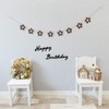 regalo Wooden Star Garland, Star, Wood, Approx. 3.0 inches (7.5