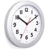 Acctim 74317 Parona, Silver Radio Controlled Wall Clock, 23cm Diameter