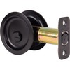 Round Pocket Door Lock, Privacy (Bed/Bath) Latch, 2-3/4" Backset, RCL,