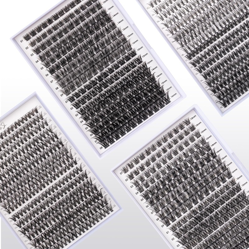 Lash Clusters 204 Pcs Individual Lashes Clusters Eyelash Extensions False