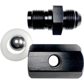 AFATEBOX Black Male An10 Fuel Cell Rollover Valve Lightweight Aluminum Tip Over Fitting