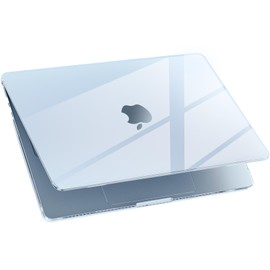 GPXIIZ Case Compatible with MacBook Air 13.6 Inch M4 M3 M2 Protective Case 2025 2024 2023 2022 Release A3240 A3113 A2681, Ultra Thin Hard Shell Snap Case Cover 13.6 Inches, Crystal Sky Blue