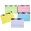 5 Pack Index Cards, 250 Pieces Multicolor Ruled Lined Spiral
