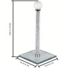 Crushed Diamond Silver Paper Towel Holder, 34cm, Elegant Rack for