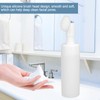 Foaming Bottle with Brush, White Facial Cleanser Foam Bottle, Fastening