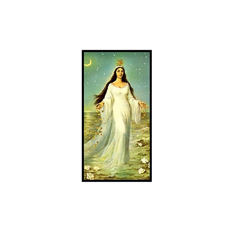 La Diosa del Mar Yemaya Tarjeta de Rezo Plastificada