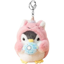AIXUAN Unisex Idea Cute Cosplay Costume Change Clothes Donut Penguin Pendant Keychain Keychain Present Pendant Handbag Purse Rucksack Car Key Decoration, Single Angle