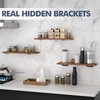 Starunder 12 Pack Floating Shelf Brackets, 6 Inch Heavy Duty