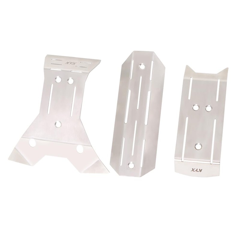 XinGeeek Stainless Steel Chassis Armor Set Front & Rear Skid