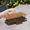 Perfeclan 1/72 House Model Kits, DIY Wooden House, Assemble Unpainted