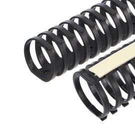 MECCANIXITY 1.6ft Cable Raceway Cord Cover Hider Cable Management Self Adhesive Wire Channel for 30mm Dia Cable, Black