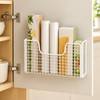 Metal Cabinet Door Storage Basket for Kitchen Organization – Space-Saving