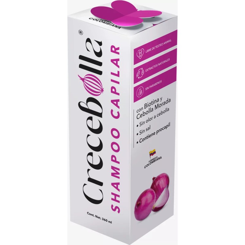 Crecebolla- Shampoo De Cebolla Morada