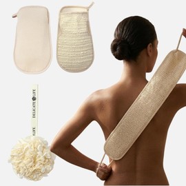Kit de Guantes Exfoliantes 3 en 1 para Cuerpo y Espalda Fumgranth