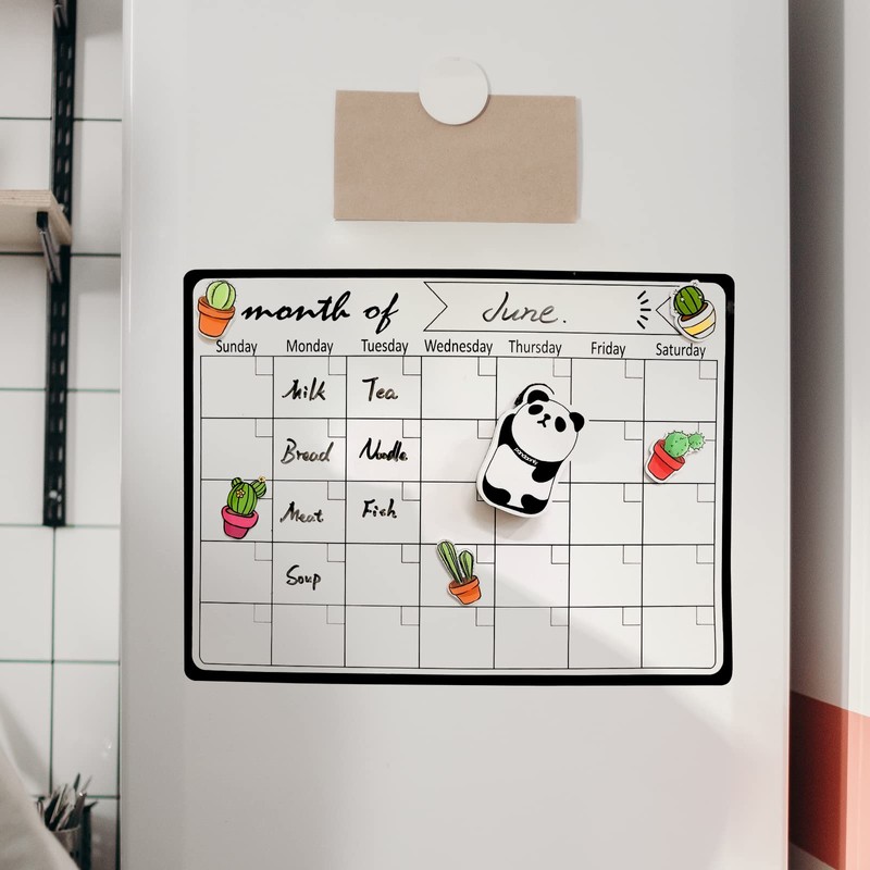 Pandaonly 9 Packs Whiteboard Rubber Mini,Panda Animal Shaped Magnetic Whiteboard