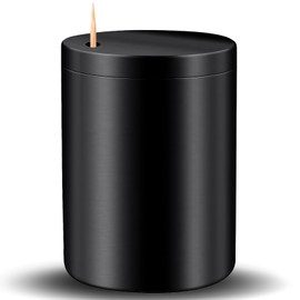 Phowedaer Stainless Steel Toothpick Holder Dispenser - One-at-a-Time Hygienic Design, Holds 1000+ Picks, Dishwasher Safe & Fingerprint-Resistant Finish(With 540 Pieces Bamboo Round Toothpicks) -Black