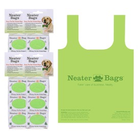 Neater Pet Brands Neater Bags Dog Waste Bag, No Rolls to Fuss With - Dog Poop Bags Dispense One at a Time, Doggie Poop Bag with Easy-Tie Handles (180 Count)