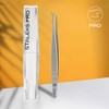 STALEKS PRO Professional Curved Tweezers for False Eyelash Extension Volume