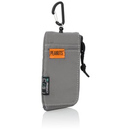 Snoopy 0363 Key Case, Pass Case, Key, Pass Pouch, Reel, Carabiner, Key Hook, Commute, Environmentally Friendly, R-PET Fabric, Smart Key, For Cars, Bicycles, Commutes to Work or School, Women's, Men's