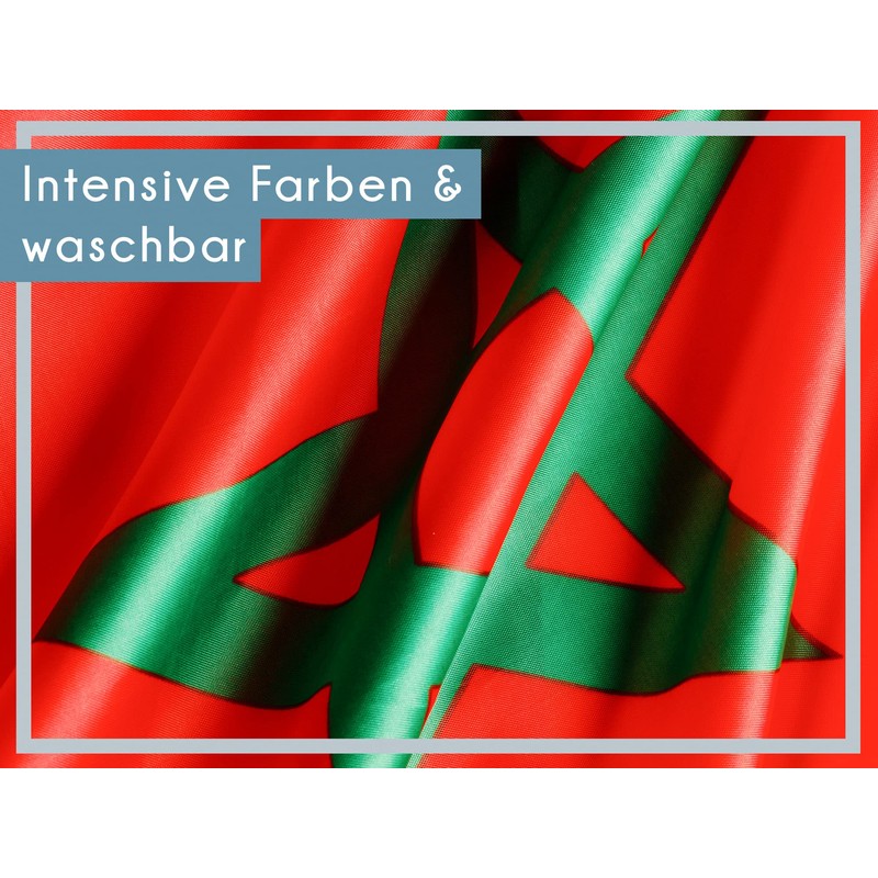 PHENO FLAGS Morocco flag, Moroccan flag, 90 x 150 cm,