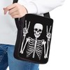 Snilety Funny Skeleton Women's Wallet Zip Small Crossbody Bag with