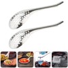 Toyandona 2 Pieces Sphering Spoon, Slotted Spoon, Stainless Steel Molecular