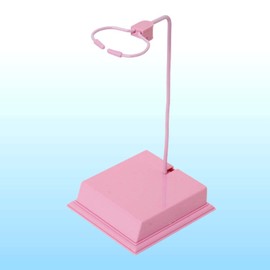 ホビーベース プレミアムパーツコレクション ミニMSスタンド ポップピンク ミニキャラクタープラモデル用 W75×D75mm プラスチック製 PPC-K07 ディスプレイスタンド