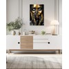 KPLUNDO African American Wall Art Abstract Women Canvas Prints Black