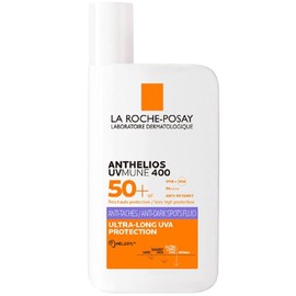 La Roche-Posay Anthelios UVMUNE 400 Fluido Antimanchas SPF50+ Protector solar. Apto para todo tipo de pieles y fototipos. Protege y corrige desde el tono desigual hasta las manchas oscuras