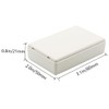 Zulkit 5Pcs Project Boxes ABS Plastic Electrical Project Power Case