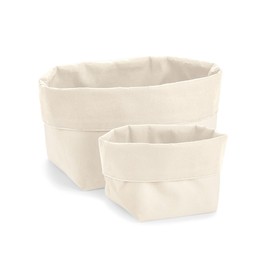 Westford Mill W572 Reversible Canvas Organiser - Natural - M