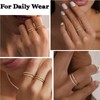 Stacking Gold Rings for Women Non Tarnish Dainty 14K Gold