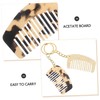 Mikinona 2pcs Mini Comb Keychains Portable Wide Tooth Travel Comb