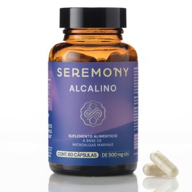 Alcalino - Fitoplancton Marino multiespecie y salvaje, Suplemento Natural rico en minerales - Orgánico - Vegano - 60 cápsulas - Origen Isla de Vancouver, Canadá