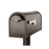 ARCHITECTURAL MAILBOXES Architectural Mailboxes 8830RZ-10 Winston Post Mount Mailbox, Rubbed