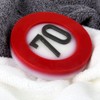 Lustapotheke® Handmade Soap for 70th Birthday in Traffic Sign Look