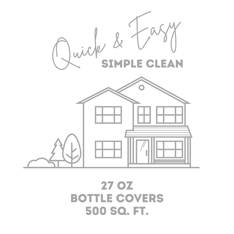 Quick Shine No-Bucket Floor Cleaner, 27 Ounce (Pack of 4)