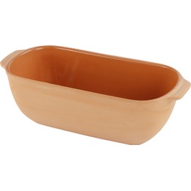 Eurita Clay Roaster, Bread Pan, Healthy Clay Pot Cooking, With Free Recipe Guide, 2 Quarts