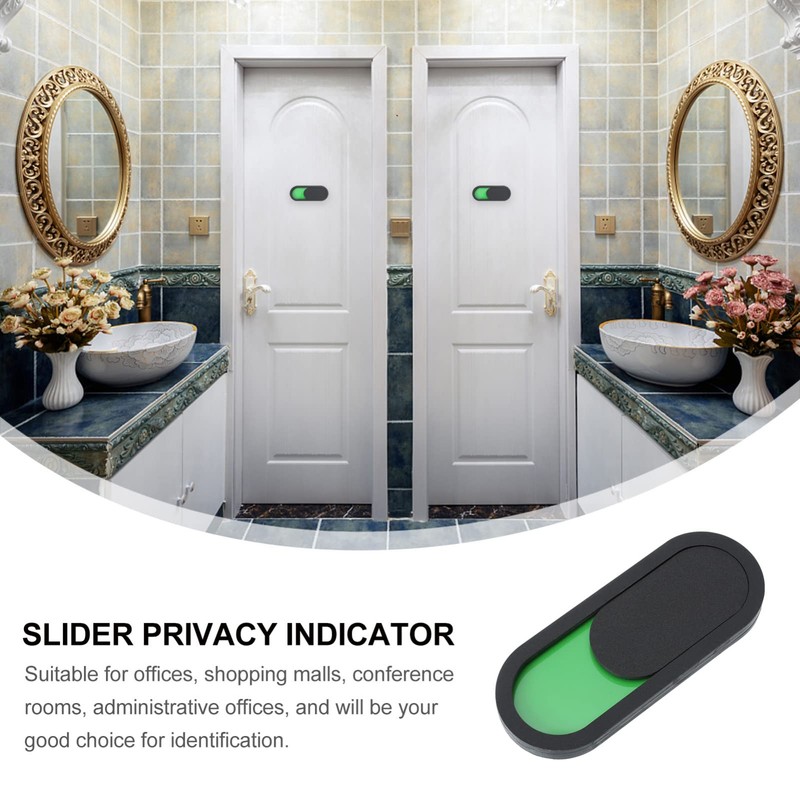 2Pcs Privacy Sign, Vacant Occupied Door Sign, Blank Slider Door