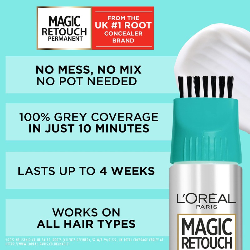 L'Oreal Paris Magic Retouch Permanent Root Concealer, Touching Up Grey