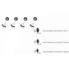 Pack of 300/600 Rubber Fishing Bobber Stoppers, 6 in 1
