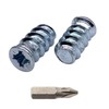 SKIR'CO (Pack of 100) Zinc Plated Euro Screws 5.8 x