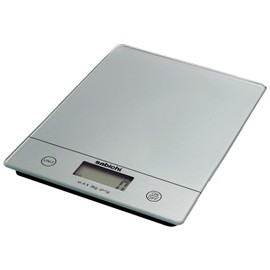 Sabichi Silver Digital Kitchen Scales - Food Scale with Tempered Glass Platform - Electronic Scales Kitchen With LCD Display - Multifunctional Digital Scales for Home and Kitchen Baking, 5kg/11lb